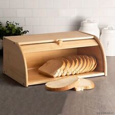 WOODEN ROLL TOP BREAD STORAGE