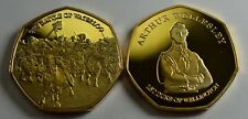 DUKE of WELLINGTON, BATTLE OF WATERLOO Collectors Album/Token/Medal 24ct Gold