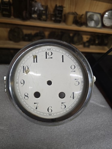 Antique clock dial and metal - clock,