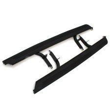 RD3333 BLACK SIDE STEPS PAIR SET FOR RANGE ROVER VOGUE HSE L322 01-12