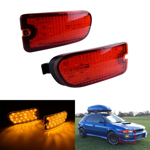 2pcs amber lens front - lens,