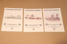 2013 Coventry Stadium Brisca F1 stock car programmes x 3 (4/5, 1/6 & 7/9)