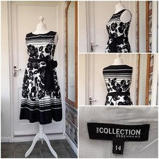 Debenhams Black White Cotton