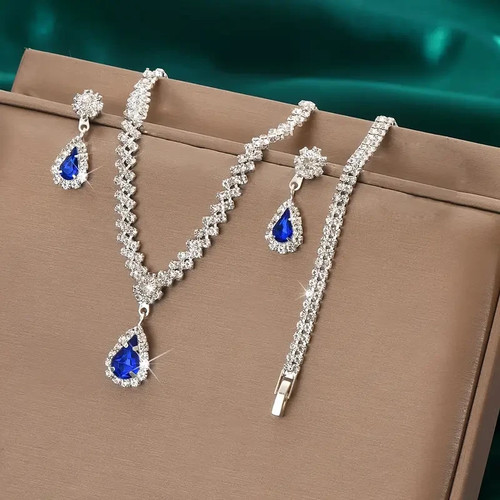 Elegant necklace set waterdrop - elegant,