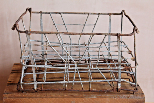 Vintage galvanised metal - galvanised, milk
