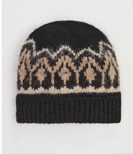 Women black fairisle - black, soft