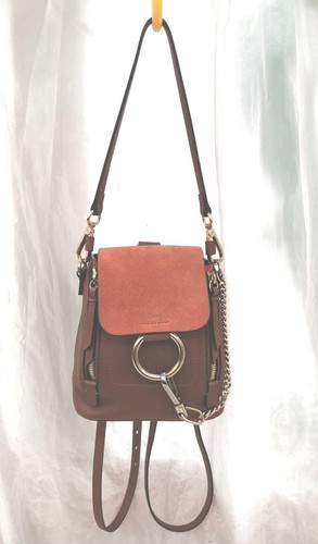 Chloe backpack black - black, leather