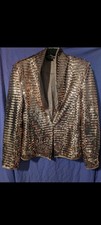 Esmara by Heidi klum Rose gold sequin jacket size large