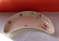 MCM Vintage Figgjo Flint Norway Crescent Plate.