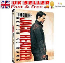 Jack Reacher Never Go Back UK Steelbook 2017 Limited Collectors Edt Blu Ray
