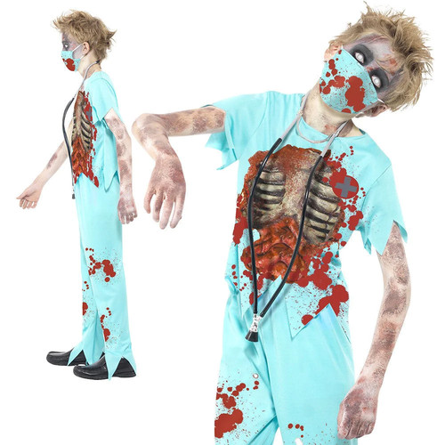 Child zombie surgeon costume - child,