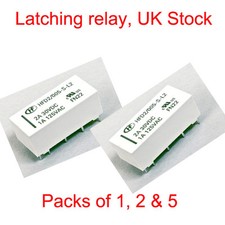 12V Coil Bistable Latching Relay DPDT 2A 30VDC  - High Quality Free Postage