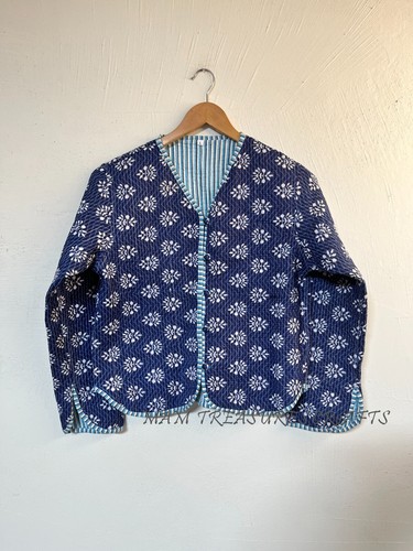 Indian handmade blue floral - handmade,