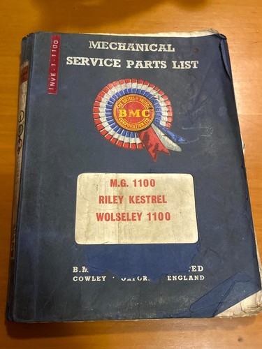 Mechanical service parts list - service,