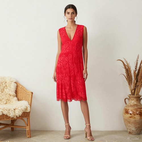 Peruzzi dress red - peruzzi,
