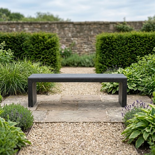 Classic black basalt garden - black,
