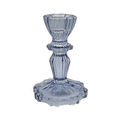 Glass candle holder - glass,