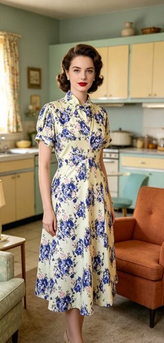 Vintage 1940s 1950s style - vintage,