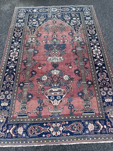 Antique hand knotted rug - antique,