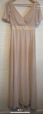 Ladies Long Peach Evening Wear