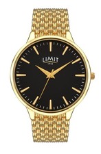 Limit Mens 38mm Gold Watch