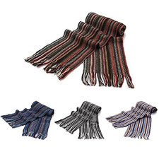 Mens Pure Cashmere Stripe