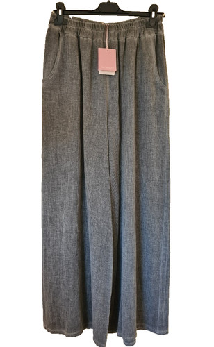 Italian washed linen trousers - linen,