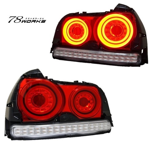 78works led tail lights red - led,