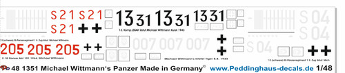 Peddinghaus decals 1351 - 1/48,