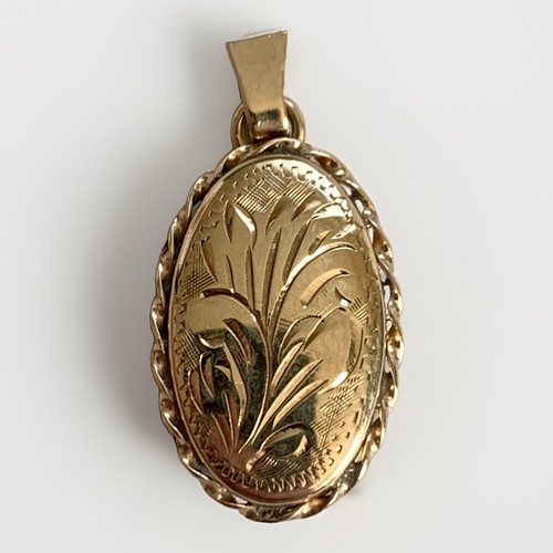 Vintage 9ct gold locket - 9ct,