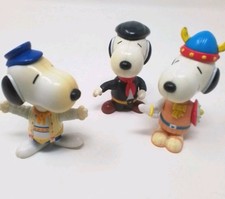 McDonalds Happy Meal Toys 1999 Snoopy World Tour x 3 Rare Collectible Toy