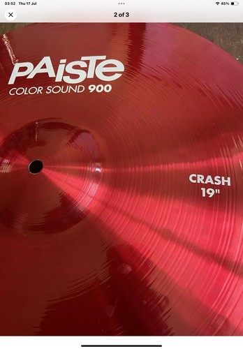 Paiste colorsound crash - 19,