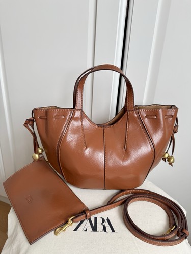 Zara women tan bag with - women’s,