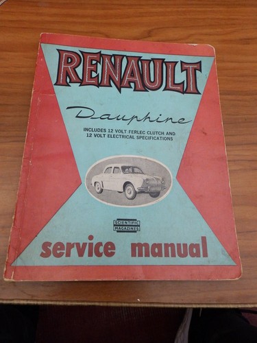 Renault dauphine service - renault,