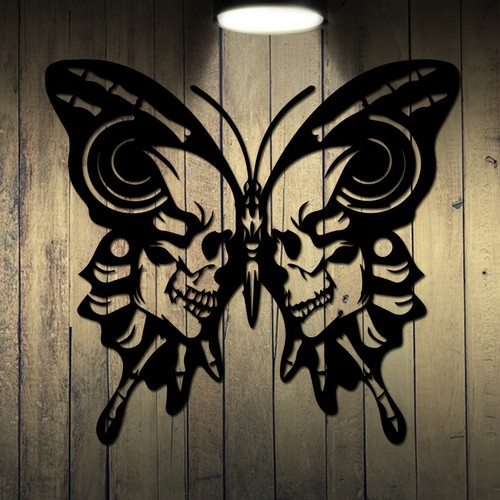 Butterfly metal wall art decor - metal,