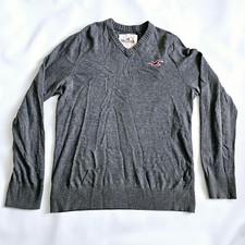 Hollister California 1922 Grey Long Sleeve Men's Top Large Tee Jumper Clothing