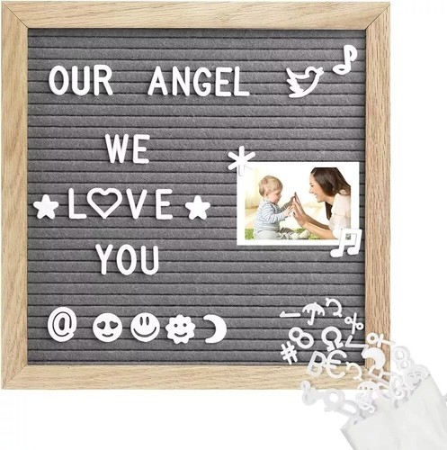 Felt letter board wooden - letter,