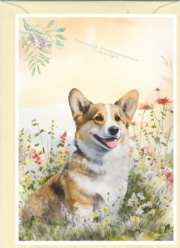 Corgi dog greetings - corgi,