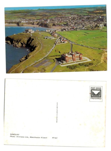 Postcard aerial view of - -,