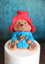 Handmade bear figurine fondant