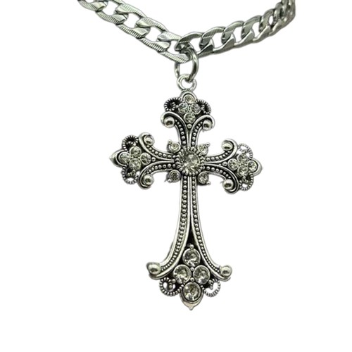 Cross necklace vintage choker - necklace,