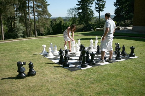 Giant 60cm outdoor chess set - giant,