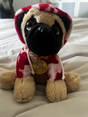 Pug life dog soft plush - dog, 8”