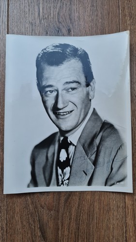 John wayne signed photo - john,