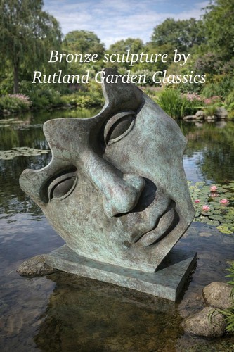 Bronze abstract face - bronze,