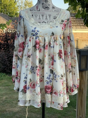 Liz lisa cream floral lace - lisa,