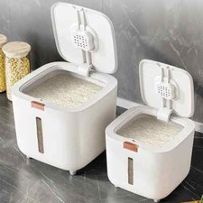 5/10 KG Rice Sealed Storage Box Kitchen Moistureproof Cereal Grain Container UK