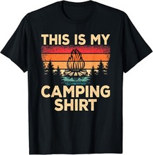 Retro Camper Outdoor Camp Outdoorlife This Is My Camping Gift Unisex T-Shirt