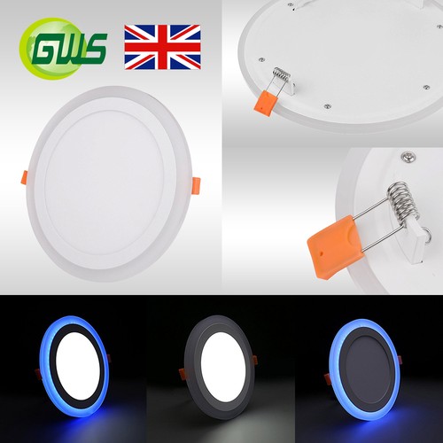 Slim led recessed mount blue - recessed,
