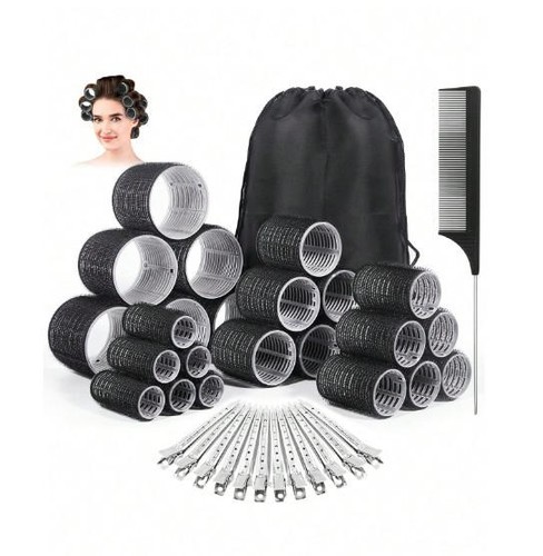 Black 36pcs hair - black,